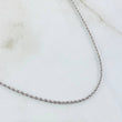 Cadena Lazo 1.7gr / 45cm / Oro Blanco +3 18K