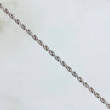 Cadena Lazo 1.7gr / 45cm / Oro Blanco +3 18K