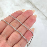 Cadena Lazo 1.75gr / 45cm / Oro Blanco +3 18K *