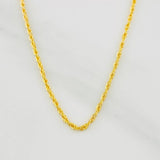 Cadena Lazo 1.35g / 50cm / 1.4mm Oro Amarillo 18K