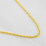 Cadena Lazo 1.35g / 50cm / 1.4mm Oro Amarillo 18K