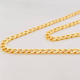 Cadena Cubana 7.9g / 70cm / 5.11mm Oro Amarillo 18K