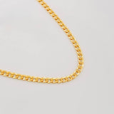 Cadena Cubana 11.7g / 60cm / 3.9mm Oro Amarillo 18K