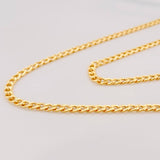 Cadena Cubana 11.7g / 60cm / 3.9mm Oro Amarillo 18K