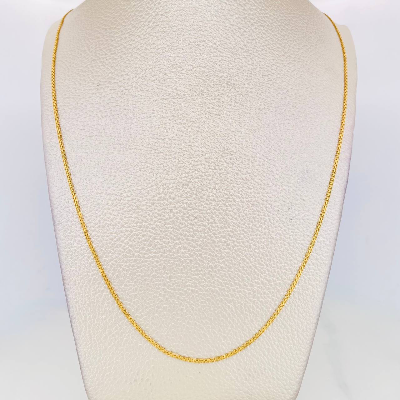 Cadena China 3.35g / 60cm / 1.4mm Oro Amarillo 18K