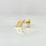 Piercing Estrella Cardenal 0.55 g / 0.9 cm Oro Amarillo 18K