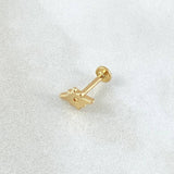 Piercing Estrella Cardenal 0.55 g / 0.9 cm Oro Amarillo 18K