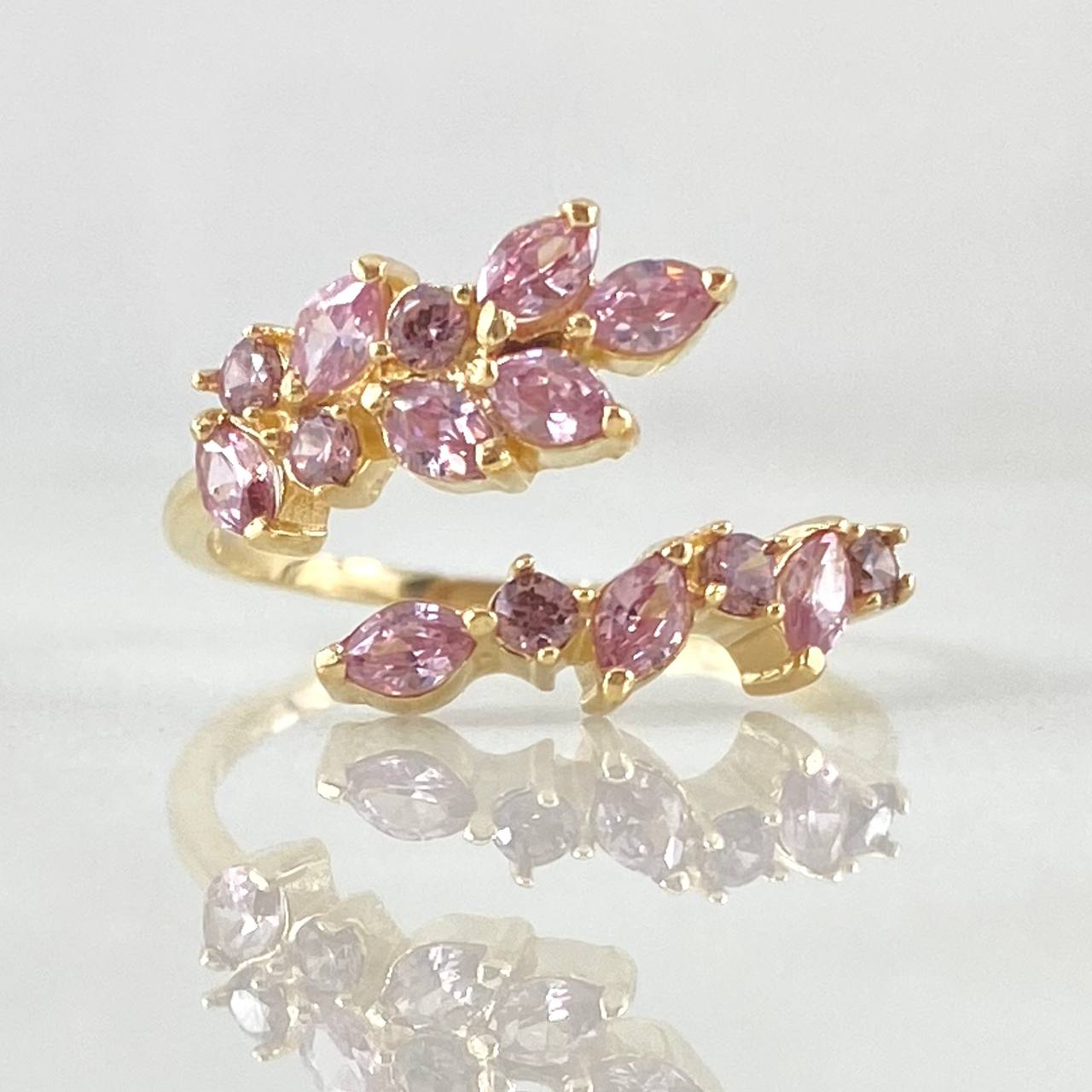 Anillo Espiga Seguida  2.15gr / T4 1/4 / Nac.Esp. Oro 18K *
