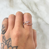 Anillo Espiga Seguida  2.15gr / T4 1/4 / Nac.Esp. Oro 18K *