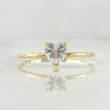Anillo Corazon 1.15gr / T7 / Nac.Esp. Oro 18K *