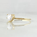 Anillo Corazon 1.15gr / T7 / Nac.Esp. Oro 18K *
