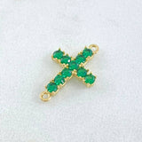 Herraje Cruz 0.9gr / 1.8cm / Nac.Esp. Oro 18K *