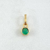 Dije Hexagonal 0.65gr / 1.4cm / Nac.Esp. Oro 18K *