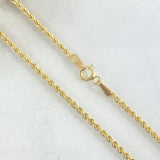 Cadena Lazo 3.6gr / 60cm / +3 Oro 18K