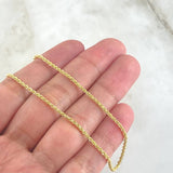 Cadena Lazo 3.6gr / 60cm / +3 Oro 18K