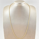 Cadena Militar 7.45gr / 60cm / +3 Oro 18K