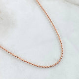 Cadena Militar 8gr / 60cm / +3 Oro 18K