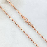 Cadena Militar 8.4gr / 60cm / +3 Oro 18K