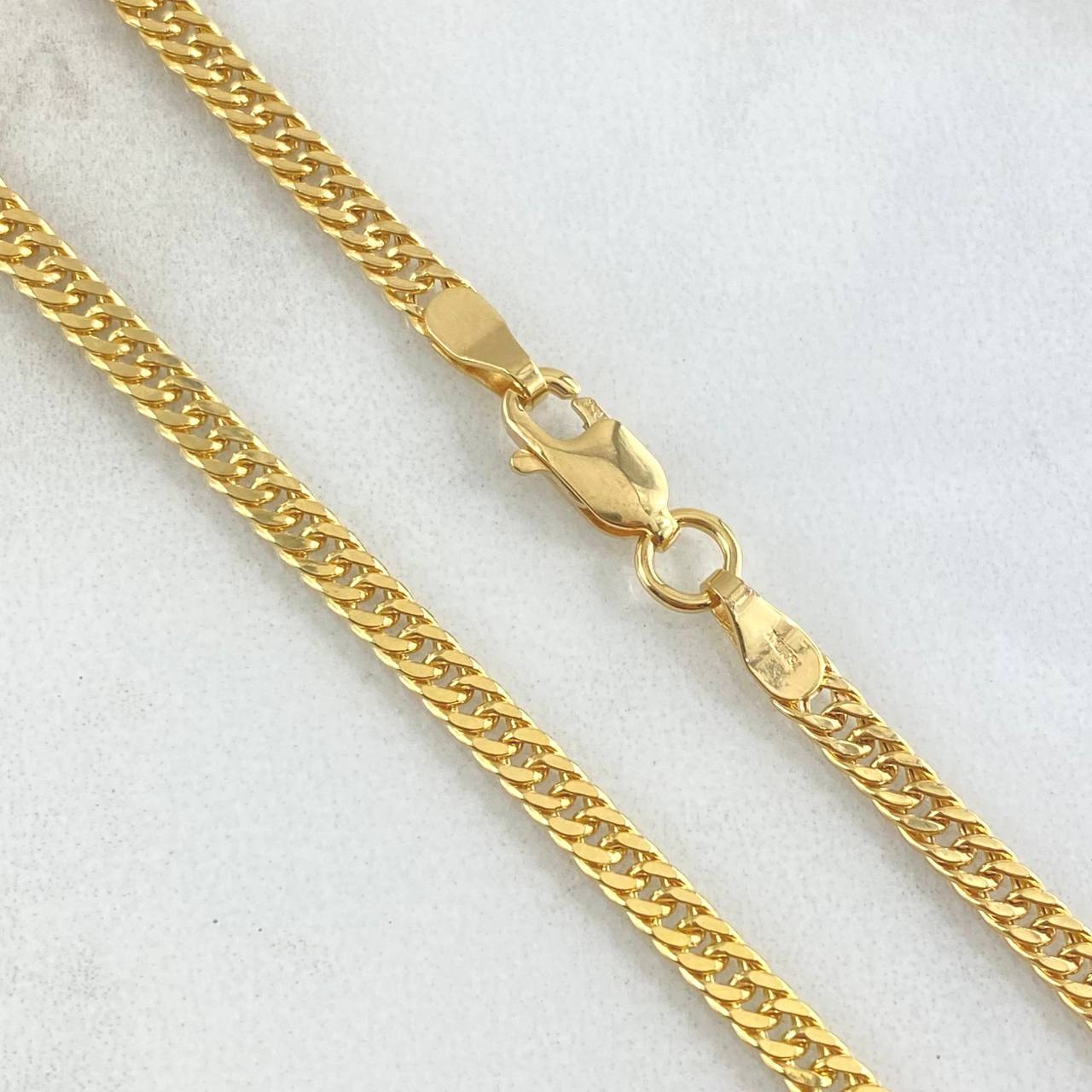 Cadena Cubana 7.7gr / 60cm / +3 Oro 18K