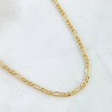 Cadena Figaro 2.9gr / 50cm / +1 Oro 18K