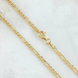 Cadena Figaro 2.9gr / 50cm / +1 Oro 18K