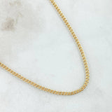 Cadena Cubana 3.15gr / 60cm-2.4mm Oro Amarillo +1 18K ©