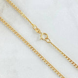 Cadena Cubana 3.15gr / 60cm-2.4mm Oro Amarillo +1 18K ©