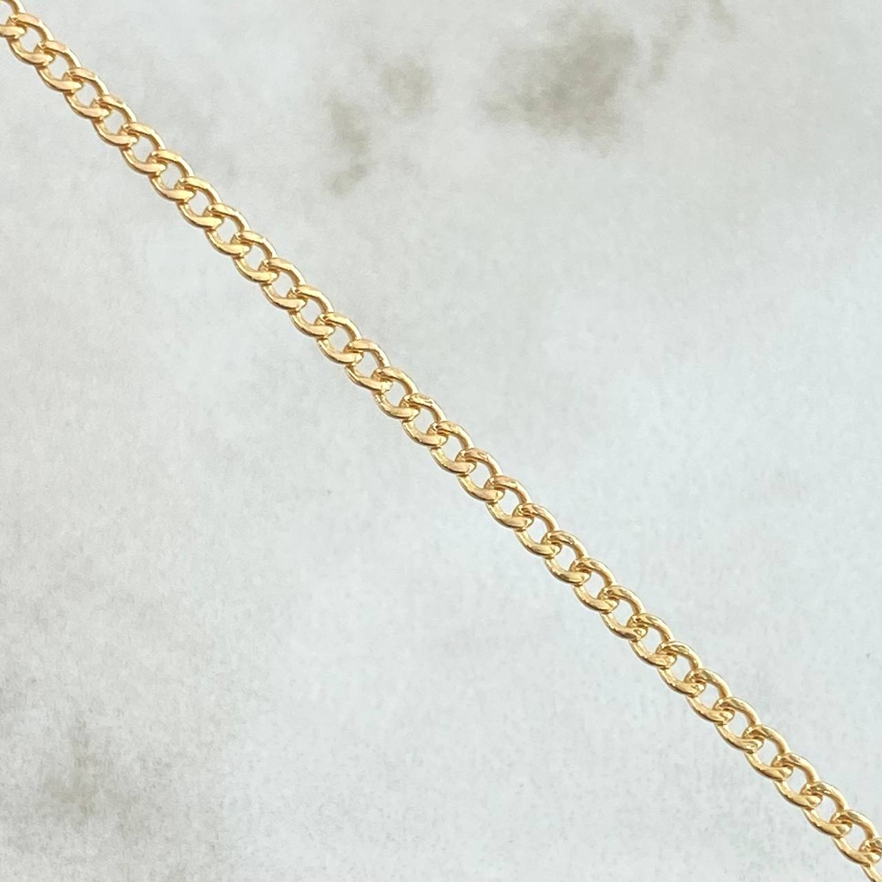 Cadena Cubana 3.15gr / 60cm-2.4mm Oro Amarillo +1 18K ©