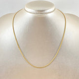 Cadena Cubana 3.15gr / 60cm-2.4mm Oro Amarillo +1 18K ©