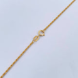 Cadena Lazo 0.9gr / 50.5cm / 0.9mm Oro Amarillo +3 18K &