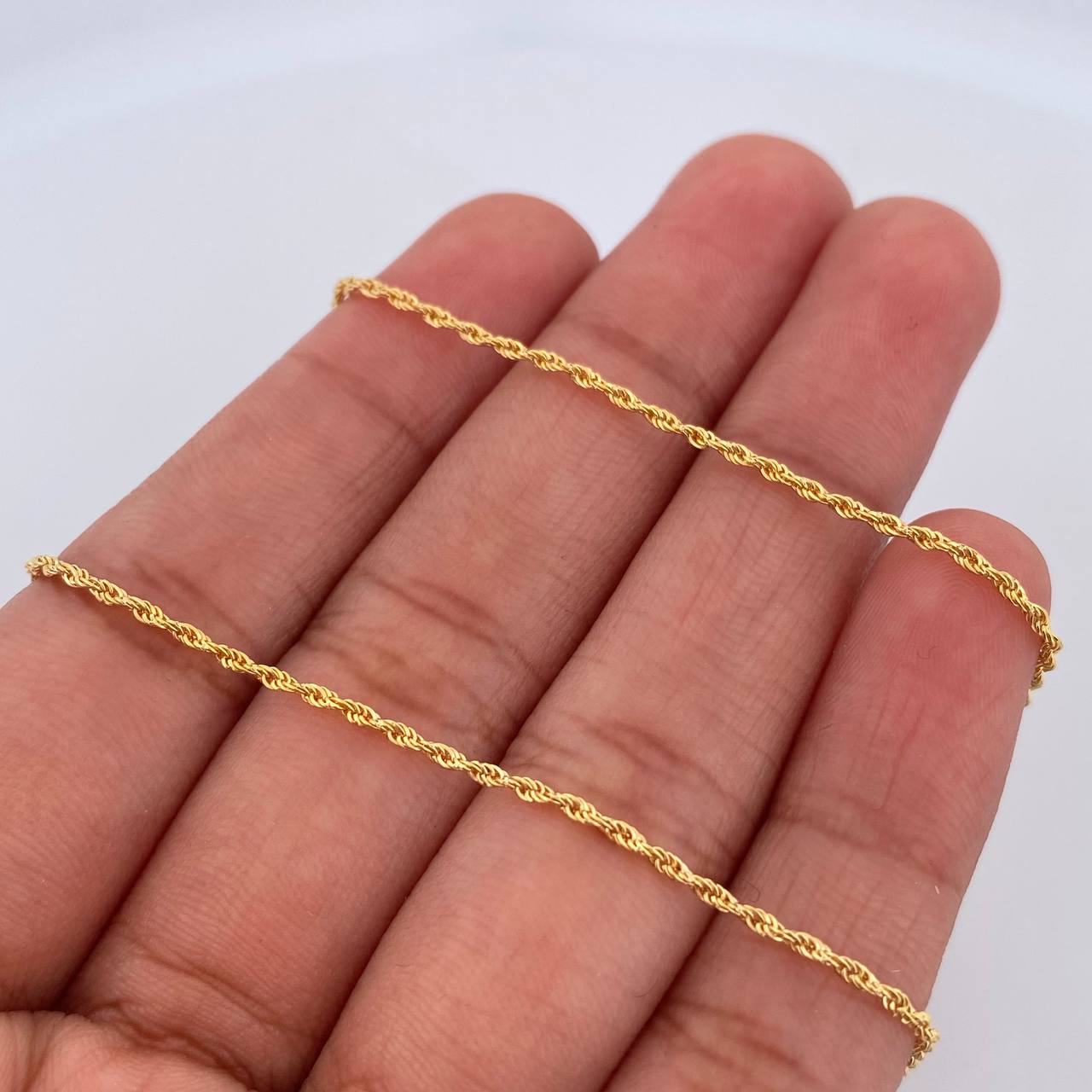 Cadena Lazo 0.9gr / 50.5cm / 0.9mm Oro Amarillo +3 18K &