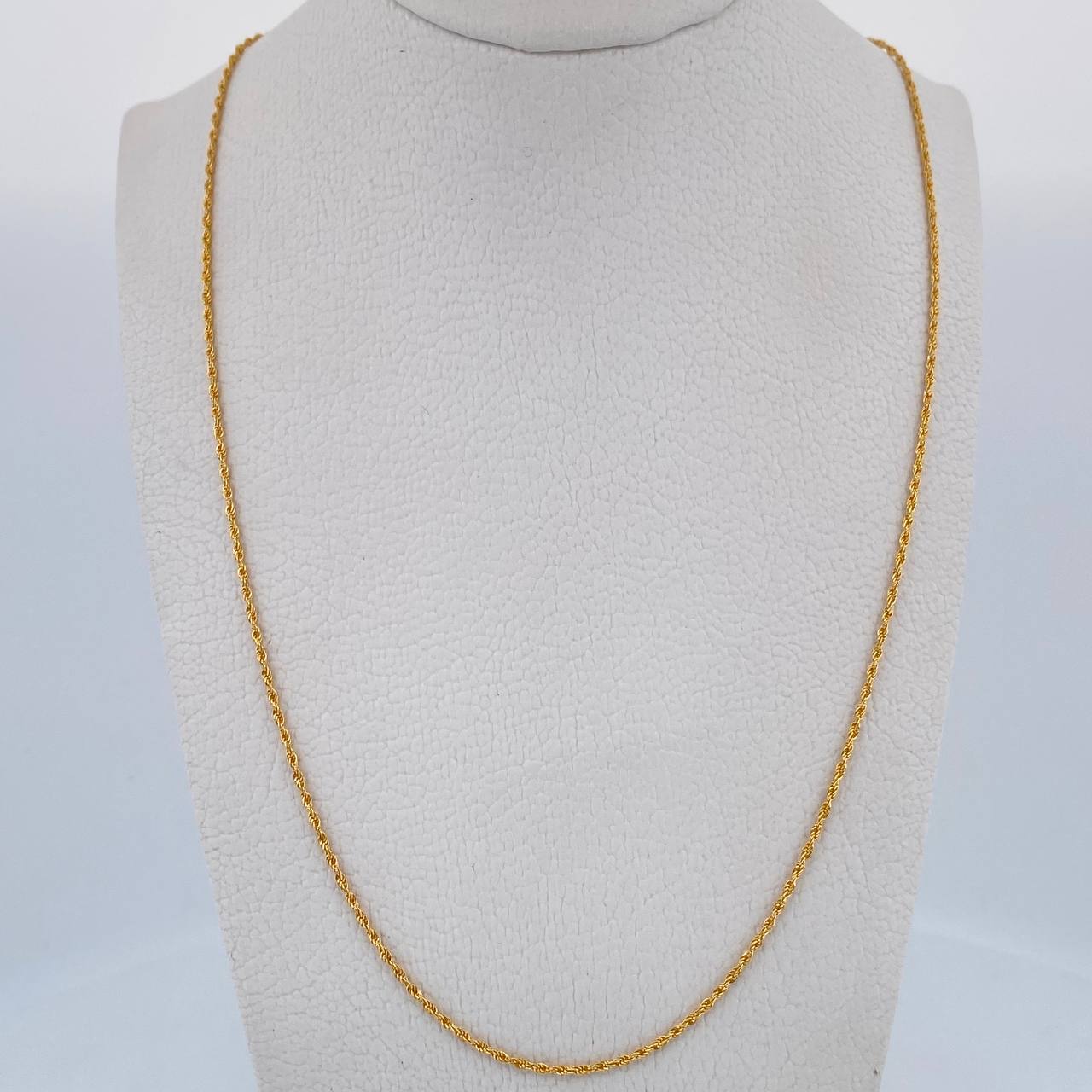 Cadena Lazo 0.9gr / 50.5cm / 0.9mm Oro Amarillo +3 18K &