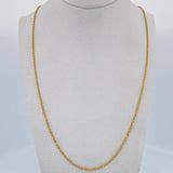 Cadena Lazo 0.9gr / 50.5cm / 0.9mm Oro Amarillo +3 18K &