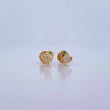 Topos Pajaro 0.8gr / Circones Verde Blancos Oro Amarillo 18K &