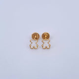 Topos Silueta Oso Ts 0.6gr / Liso Oro Amarillo 18K &