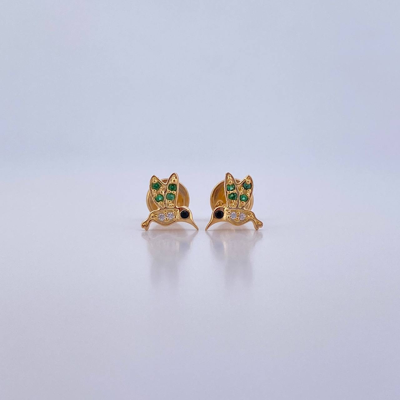 Topos Colibri 0.8gr / Circones Negro Verdes Blancos Oro Amarillo 18K &