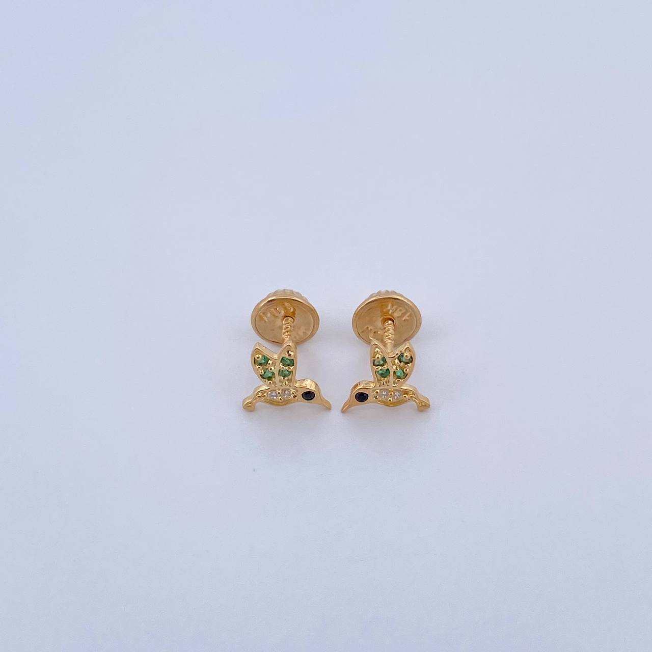 Topos Colibri 0.8gr / Circones Negro Verdes Blancos Oro Amarillo 18K &