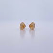 Topos Virgen Maria 0.75gr / Circones Blancos Oro Amarillo 18K &