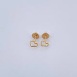 Topos Silueta Corazon 0.55gr / Lisa Oro Amarillo 18K &