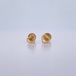 Topos Silueta Corazon 0.5gr / Punteados Oro Amarillo 18K &