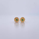 Topos Mandala 0.7gr / Circon Verde Oro Amarillo 18K &