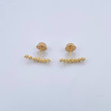 Topos Linea 0.8gr / Circones Blancos Oro Amarillo 18K &
