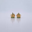 Topos Corona Real 0.8gr / Circones Blancos Verdes Oro Amarillo 18K $