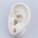 Topos Mano Hamsa 0.8gr / Circones Azul Blancos Oro Amarillo 18K &