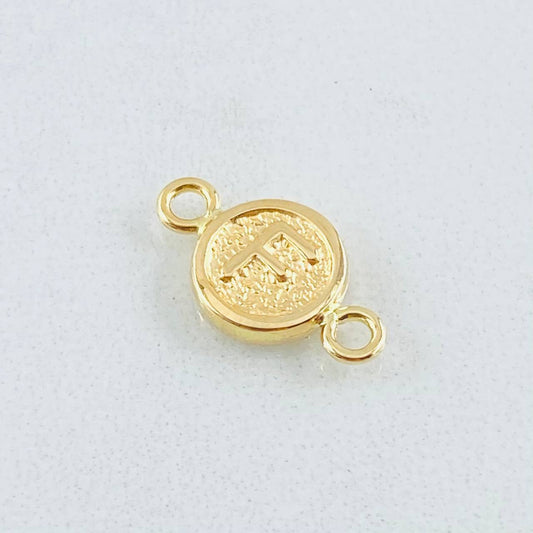 Herraje Letra F 0.35gr / 1.4cm / Oro Amarillo 18K