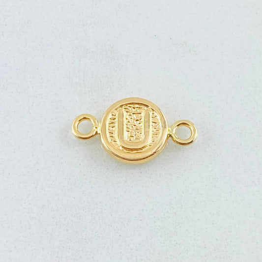 Herraje Letra U 0.35gr / 1.4cm / Oro Amarillo 18K