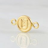 Herraje Letra U 0.35gr / 1.4cm / Oro Amarillo 18K