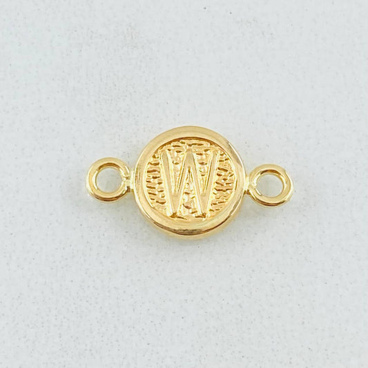 Herraje Letra W 0.35gr / 1.4cm / Oro Amarillo 18K