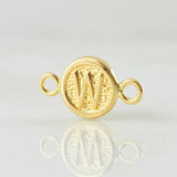 Herraje Letra W 0.35gr / 1.4cm / Oro Amarillo 18K