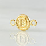 Herraje Letra D 0.35gr / 1.4cm / Oro Amarillo 18K